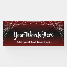 Burgundy Ombre & Light Strings Ihren eigenen Text  Banner