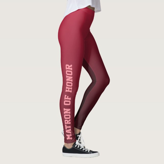 Burgundy Ombre Matron of Honor Leggings (Rechts)