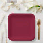 Burgundy Pappteller<br><div class="desc">Burgundy is a deep, rich color that blends dark red with undertones of purple and sometimes brown. It is often described as sophisticated, luxurious, and warm, similar to the color of red wine from the Burgundy region of France. Characteristics Hue: A purplish-red or reddish-purple that is darker and warmer than...</div>