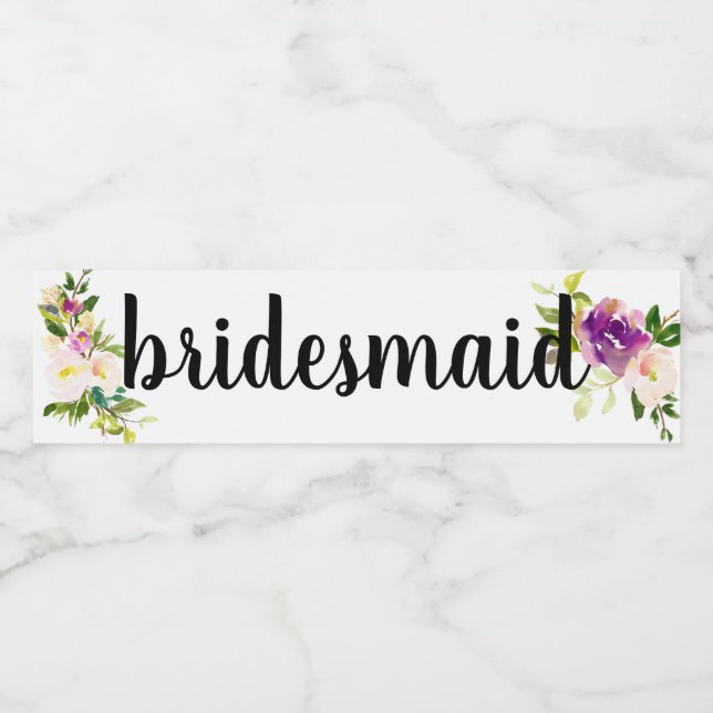 Burgundy Pink Floral (Einzelnes Label)