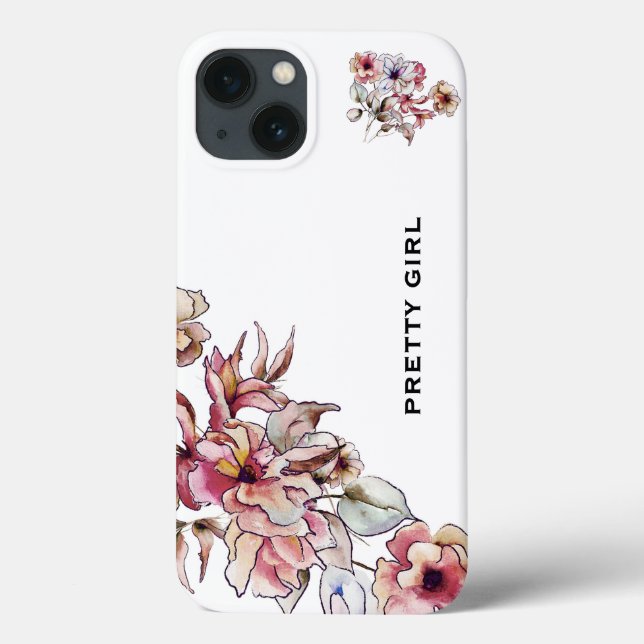 Burgundy Pink Floral Bouquet Elegante Case-Mate iPhone Hülle (Rückseite)