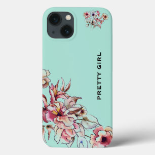 Burgundy Pink Floral Bouquet Girly Tour Case-Mate iPhone Hülle