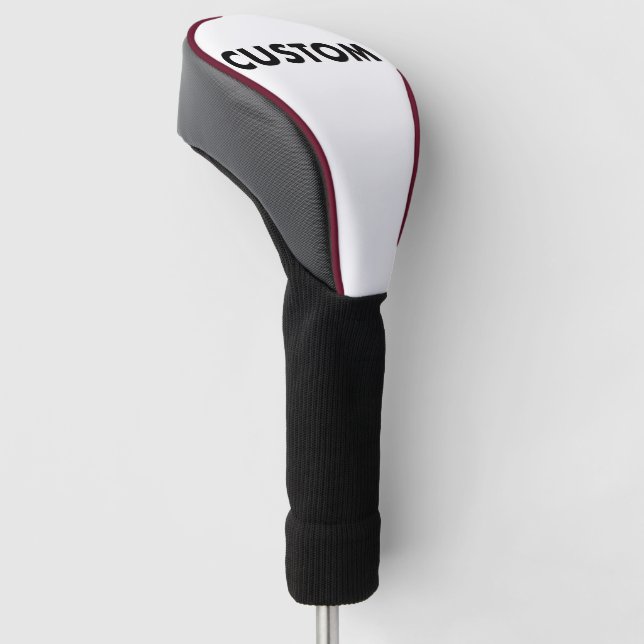 BURGUNDY Piping Custom Golf Driver Headcover Blank (angewinkelt)