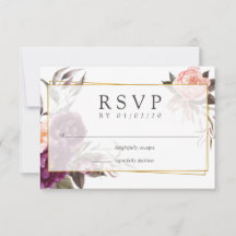 Burgundy Plum und Blush Geometric Wedding