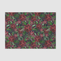 Burgundy Poinsettia Blume Wasserfarbe
