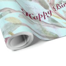 Burgundy Raspberry Wasserfarbe Blumengeschenk Wrap