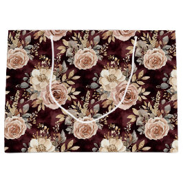 Burgundy Red Blush Brautparty Große Geschenktüte