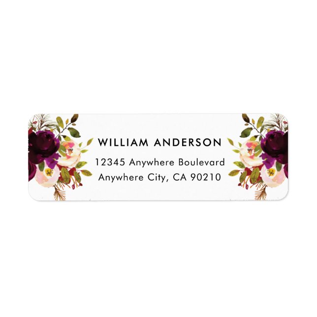 Burgundy Red Blush Gold Geometric Greenerity Weddi (Vorne)
