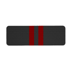 Burgundy Red Carbon Fibre Racing Stripes