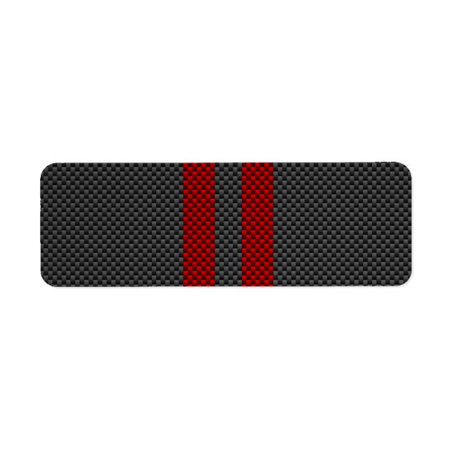 Burgundy Red Carbon Fibre Racing Stripes (Vorne)