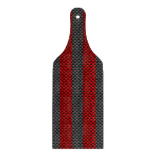Burgundy Red Carbon Fibre Style Streifen Schneidebrett