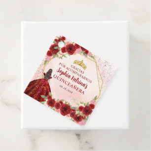 Burgundy Red Gold Floral Prinzessin Tiara Vielen D Geschenkanhänger