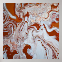 Burgundy Red Marble Abstrakt Fluid Art