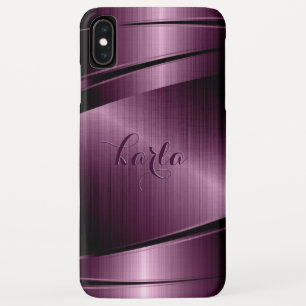 Burgundy-Red Metallic Geometric Design Case-Mate iPhone Hülle