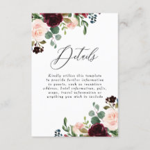 Burgundy Red Wine Blush Wedding Details Empfang