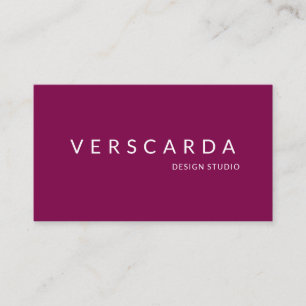 Burgundy Red Wine Bold Design Studio Beauty Visitenkarte