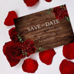 Burgundy Rose Romantic Rustic Save the date Magneteinladung<br><div class="desc">Burgundy Rose Romantic Rustic Save the date Card Magnetic Card

See Matching collection in Niche and Nest Store</div>