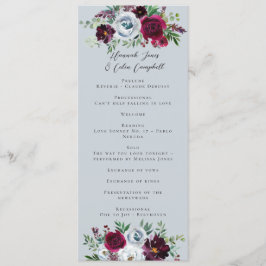 Burgundy Silver Gray Rose Botanisch Programm