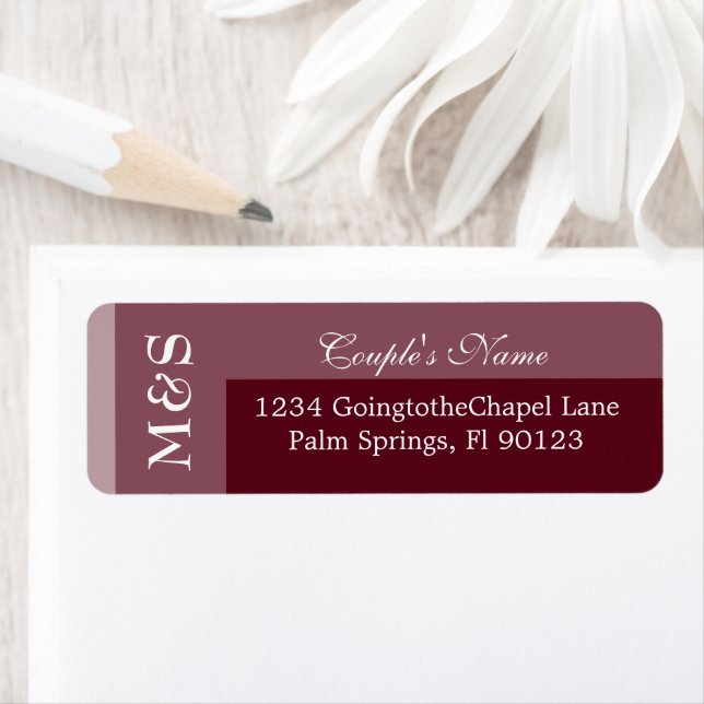 Burgundy Simple Modern Chic Script (Insitu)