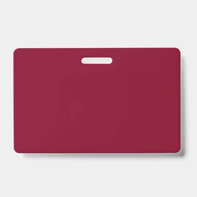 Burgundy Solid Color Ausweis (Front)