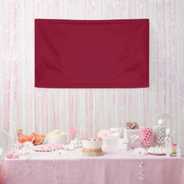 Burgundy Solid Color Banner