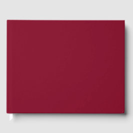 Burgundy Solid Color Gästebuch