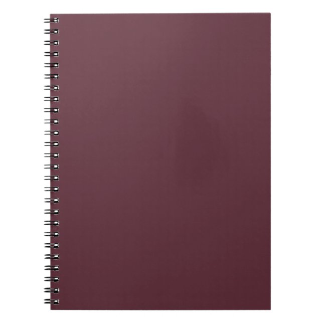 Burgundy Solid Color Notizblock (Vorderseite)
