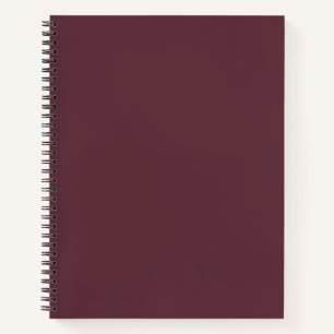 Burgundy Solid Color Notizbuch