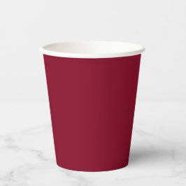 Burgundy Solid Color Pappbecher