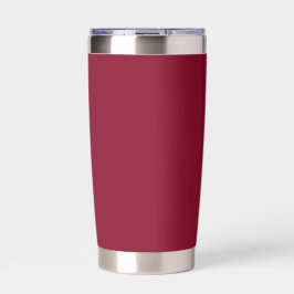 Burgundy Solid Color Thermobecher