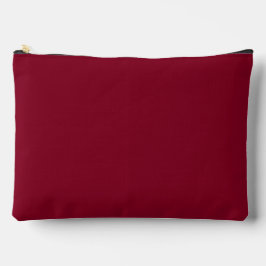 Burgundy Solid Color Zubehörtasche