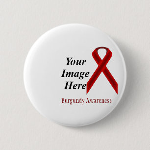 Burgundy Standard Ribbon von Kenneth Yoncich Button