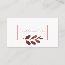 Burgundy Stem Visitenkarte