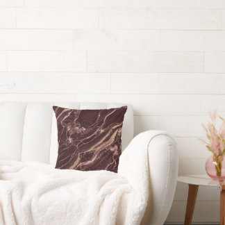 Burgundy Stone Marble Elegant Contemporary Look Kissen