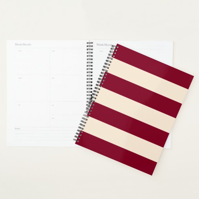 Burgundy Stripes Planer (Anzeige)