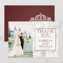 Burgundy Sweden Wedding Foto Vielen Dank