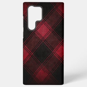 Burgundy Tartan Samsung Galaxy Hülle