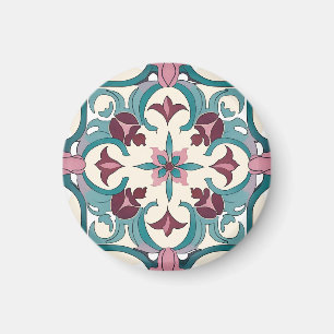 Burgundy Tile Magnet