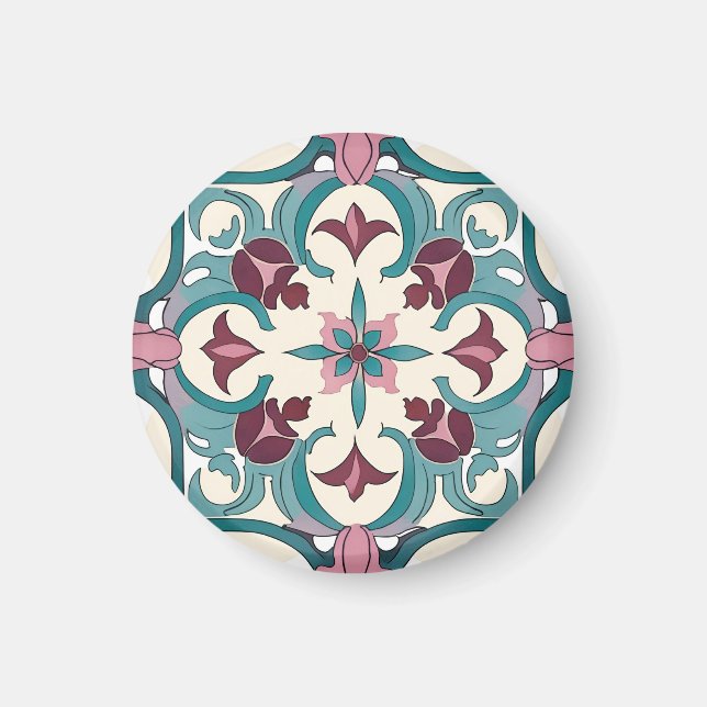 Burgundy Tile Magnet (Vorne)