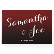 Burgundy und Black Ombre Wedding