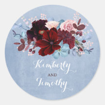 Burgundy und Dusty Blue