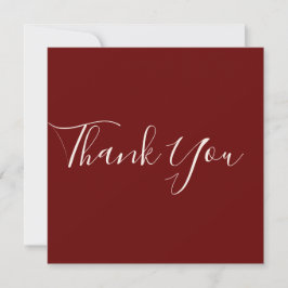 Burgundy Vielen Dank Foto Wedding Danke Karte