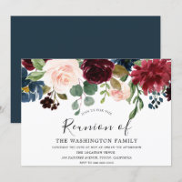 Burgundy Watercolor Blume Wiedersehen laden