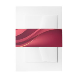 Burgundy Wedding  Einladungsbanderole