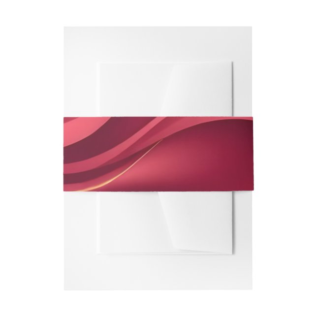 Burgundy Wedding  Einladungsbanderole (Vorderseite Beispiel)