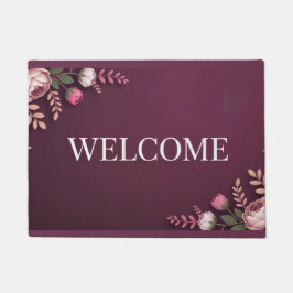 Burgundy Welcome Mat Fußmatte