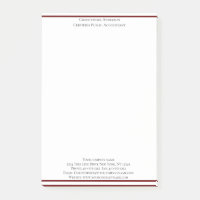 Burgundy White Beruflich Business Personalisiert