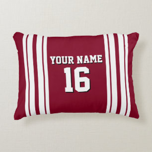 Burgundy White Team Jersey Name Dekokissen