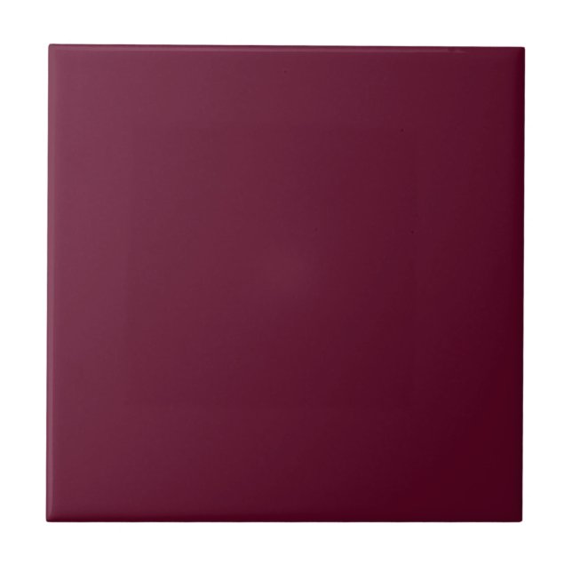 Burgundy Wine Solid Color | #5b0523 Fliese (Vorderseite)