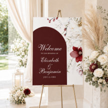 Burgundy Winter Elegance Willkommen